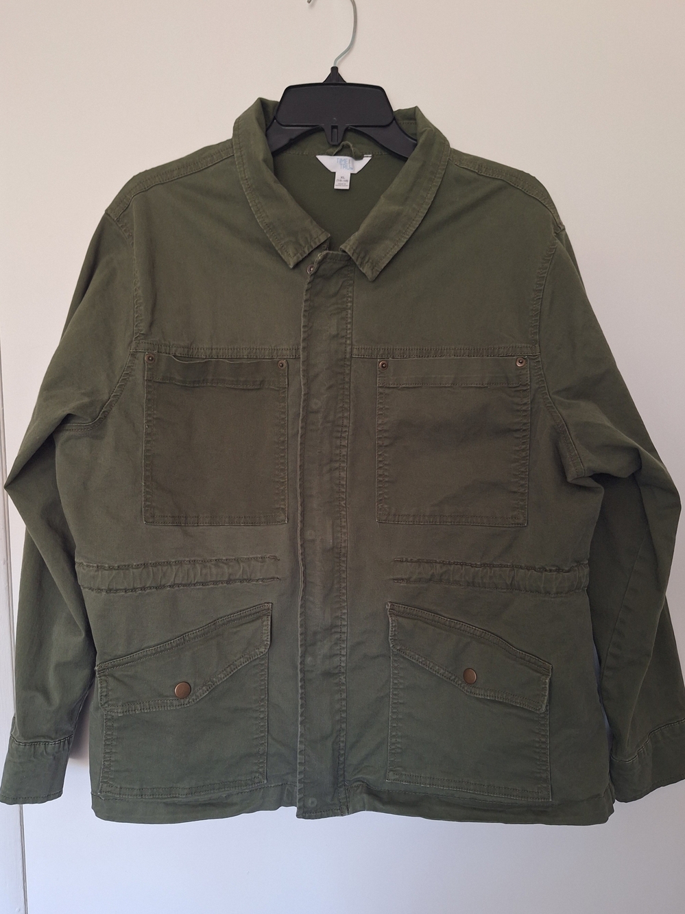 Time and Tru Women's Olive Green Utility Field-Style Jacket